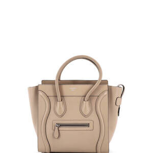 Celine Luggage Bag Grainy Leather Micro #228427C16B